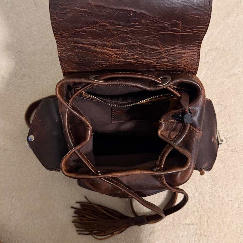 Mini backpack Freebird by Steven Brett in Cognac - Picture 8 of 8
